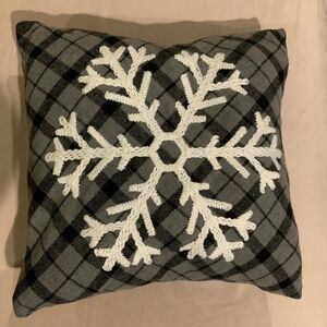 Snowflake flannel Square Pillow